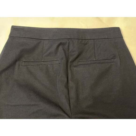 BODEN Bi-Stretch Straight Leg Navy Trousers Women 8R Pants Flat Front Ankle Twil - Picture 8 of 14